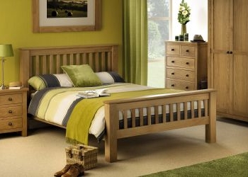 Amsterdam Oak Bed (high foot end)